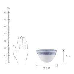 4x Schale 640ml ATLANTIS In Blau -Butlers butlers 4x schale 640ml atlantis in blau 3