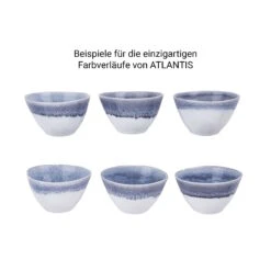 4x Schale 640ml ATLANTIS In Blau -Butlers butlers 4x schale 640ml atlantis in blau 7