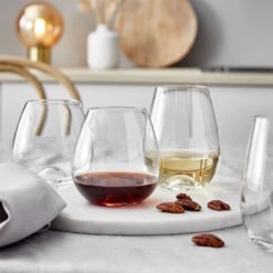 Butlers -Butlers butlers 6x weissweinglaser ohne stiel 460ml senza in transparent 1