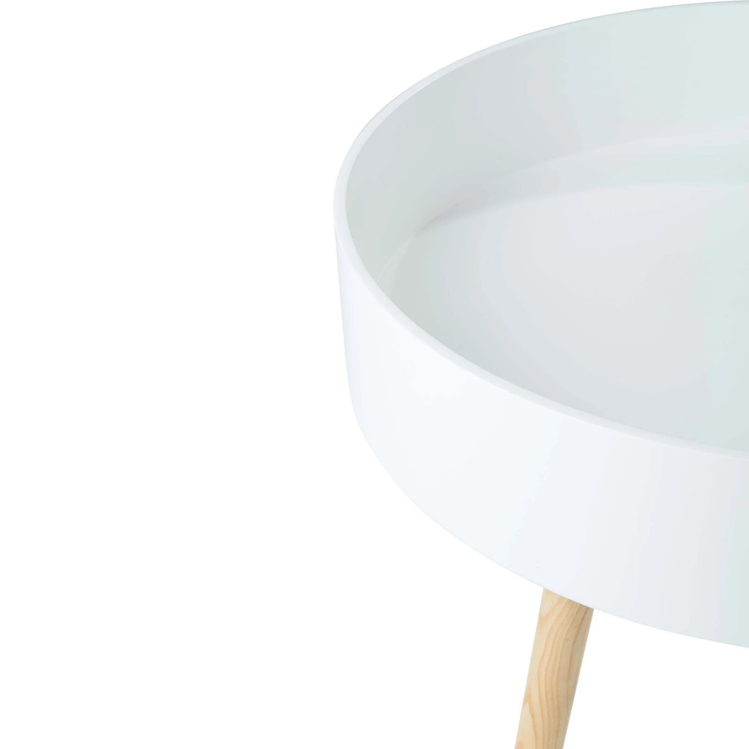 Beistelltisch Mit Stauraum COFFEE TIME In Weiß 5 Beistelltisch Mit Stauraum COFFEE TIME In Weiß – Bild 5