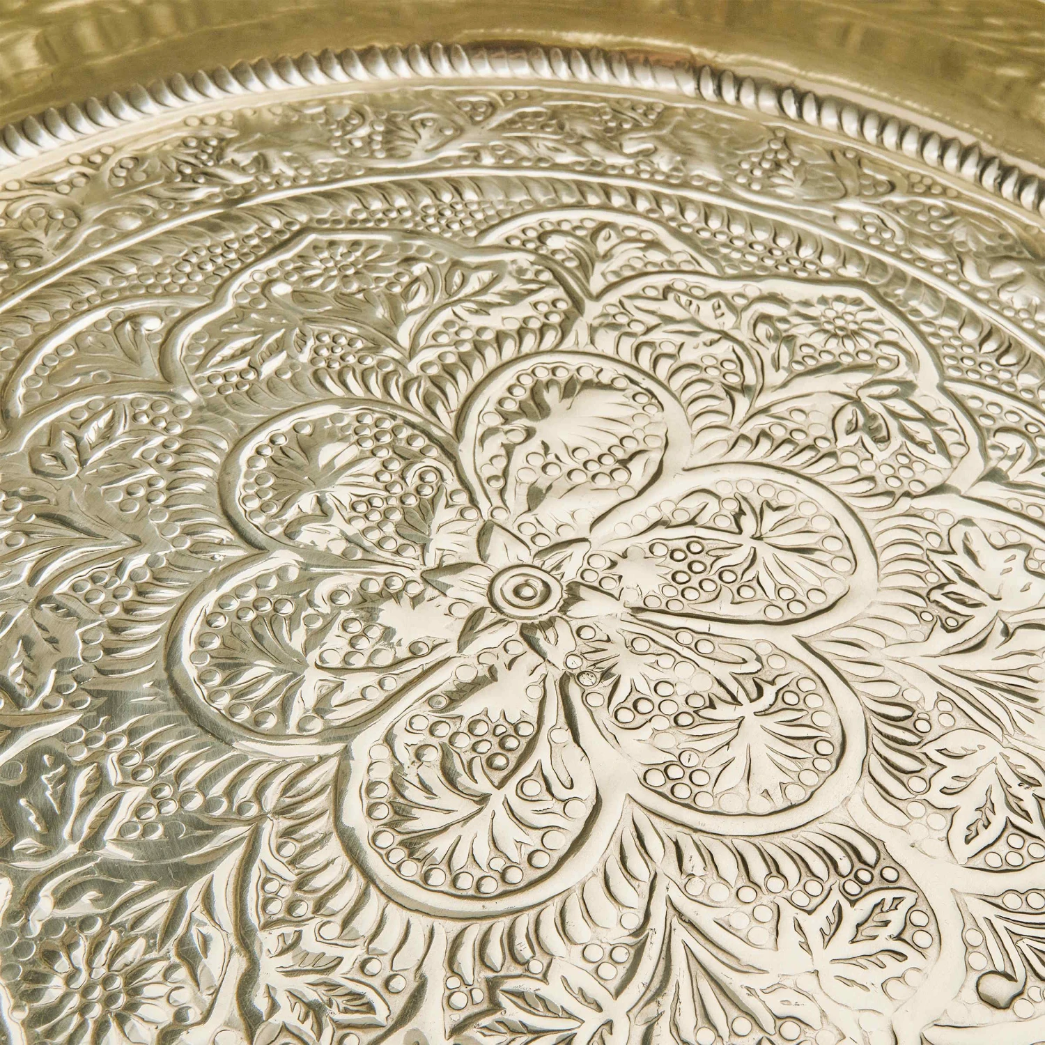 Deko Tablett Ø46cm ORIENTAL LOUNGE In Gold 5 Deko Tablett Ø46cm ORIENTAL LOUNGE In Gold – Bild 5