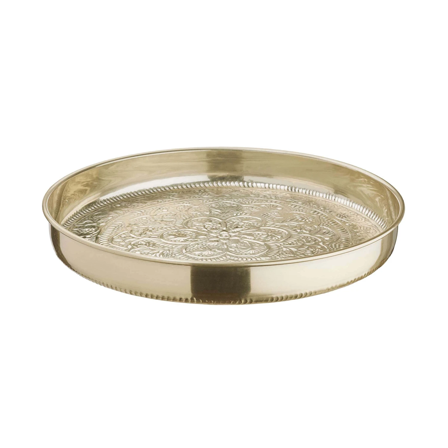 Deko Tablett Ø46cm ORIENTAL LOUNGE In Gold 1 Deko Tablett Ø46cm ORIENTAL LOUNGE In Gold