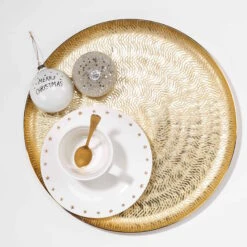 Deko-Teller Ø38cm GOLDEN STAR In Gold 6 Deko-Teller Ø38cm GOLDEN STAR In Gold -Butlers butlers deko teller o38cm golden star in gold 2