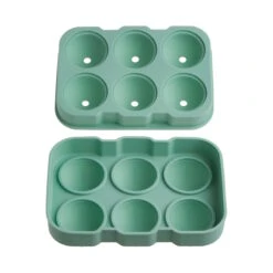 Eiswürfelform XXL 6 Eisbälle COOL DOWN In Salbei -Butlers butlers eiswurfelform xxl 6 eisballe cool down in salbei 4