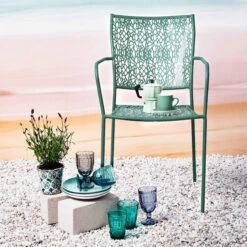 Butlers -Butlers butlers gartenstuhl stapelbar nancy in salbei 1