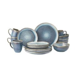 Butlers 37 Geschirr-Set 16-tlg. HILDA In Dunkelblau