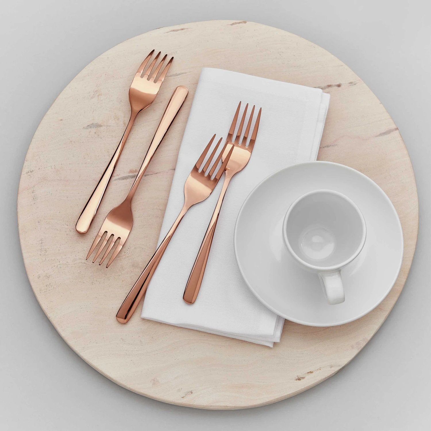 Kuchengabeln 4er-Set QUEENS In Roségold 2 Kuchengabeln 4er-Set QUEENS In Roségold – Bild 2