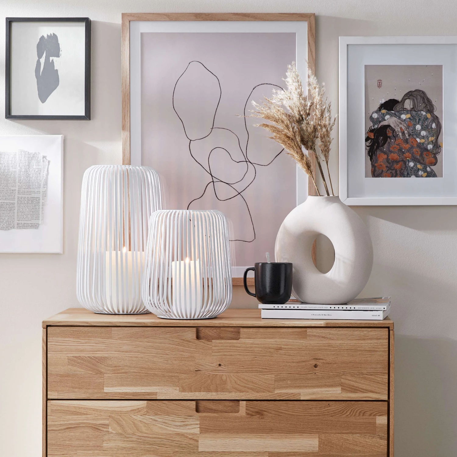 Laterne Höhe 25cm COCOON In Weiß 6 Laterne Höhe 25cm COCOON In Weiß – Bild 6