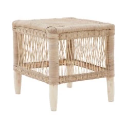 Malawi Hocker Handgeflochten BOHO LOUNGE In Natur