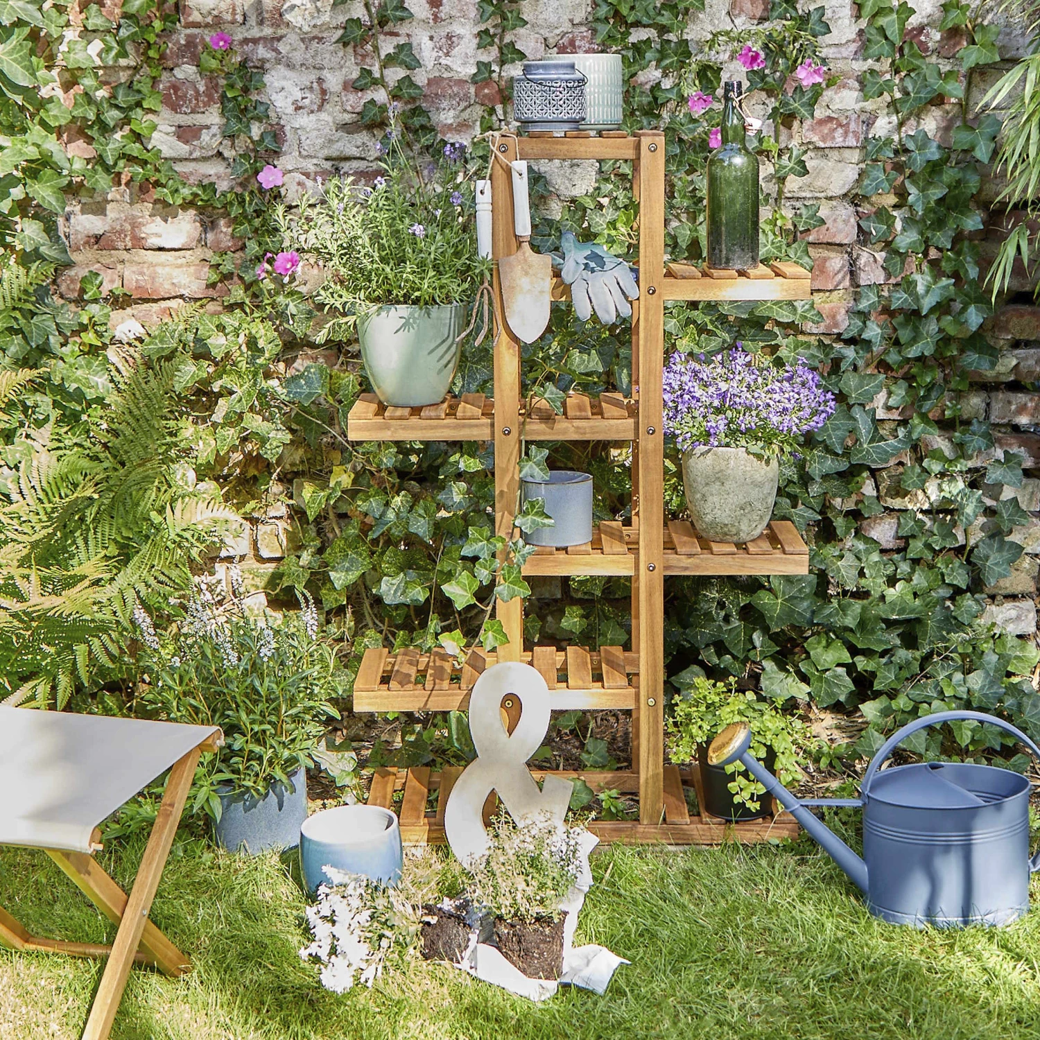 Pfanzenregal NEW GARDENING In Natur 2 Pfanzenregal NEW GARDENING In Natur – Bild 2