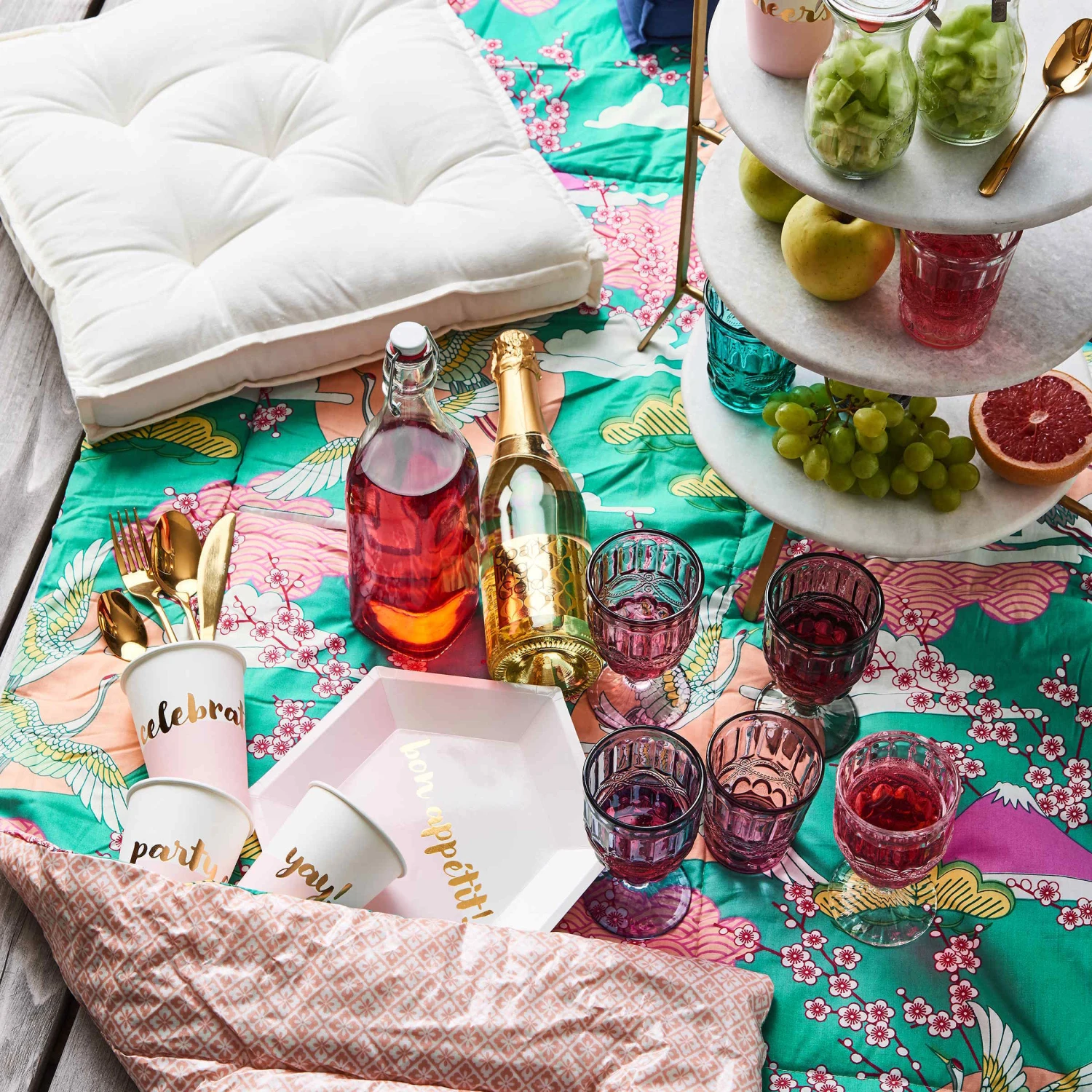 Picknickdecke Japan B 140 X T 180cm PICNIC DELUXE In Bunt 8 Picknickdecke Japan B 140 X T 180cm PICNIC DELUXE In Bunt – Bild 8