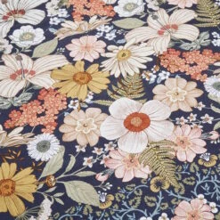 Picknickdecke L 175 X B 154cm BETWEEN FLOWERS In Dunkelblau -Butlers butlers picknickdecke l 175 x b 154cm between flowers in dunkelblau 6