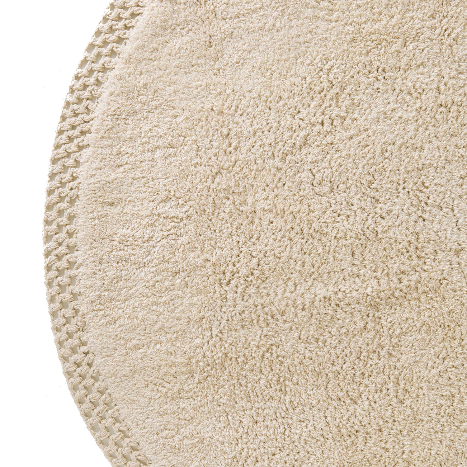 Teppich Hochflor Mit Makramé Ø120cm BOHO LOUNGE In Beige 6 Teppich Hochflor Mit Makramé Ø120cm BOHO LOUNGE In Beige – Bild 6