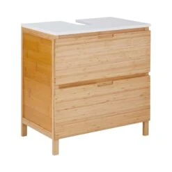 Butlers 31 Waschbeckenunterschrank Mit Schublade WHITE SANDS In Natur-Weiß