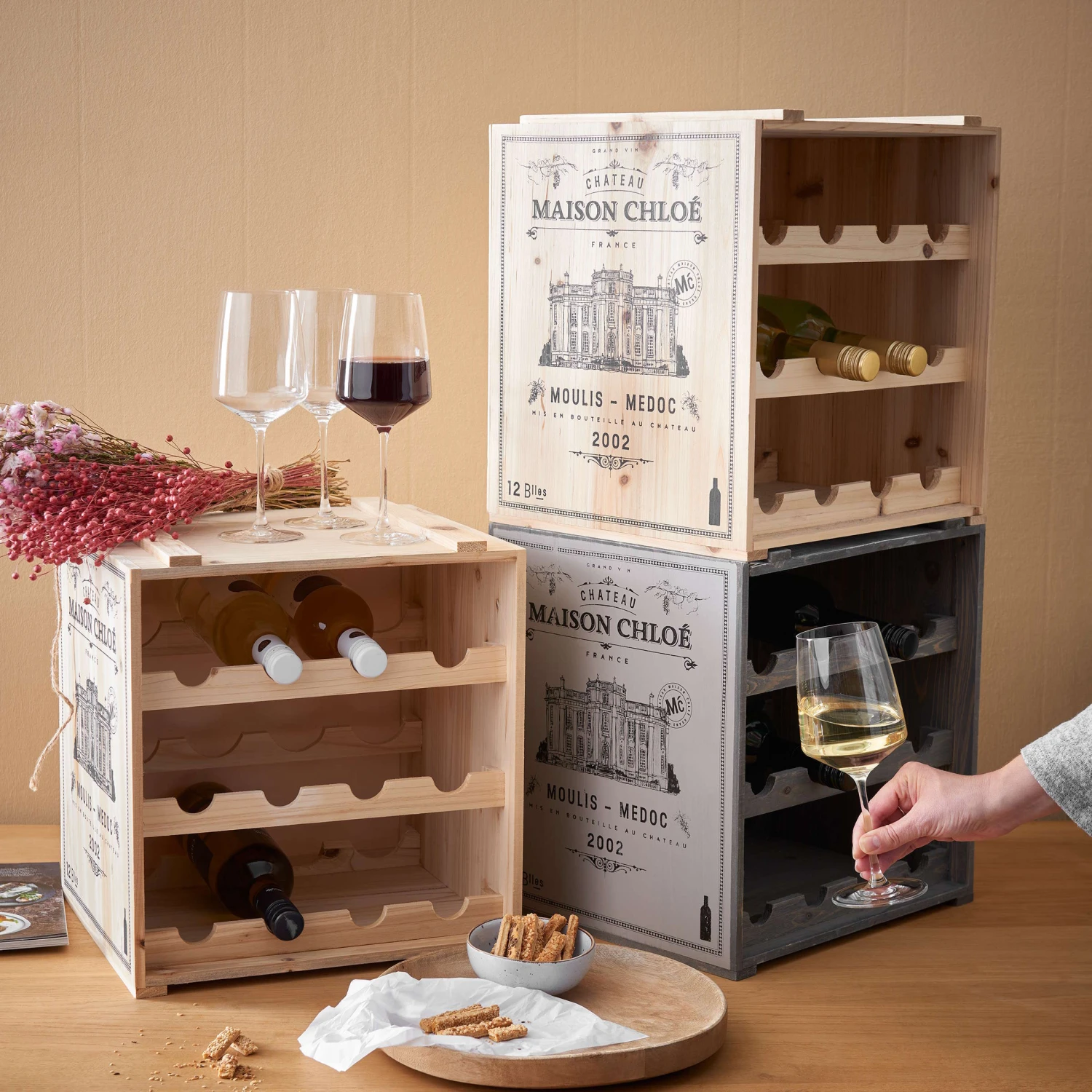 Weinregal VINOTHEK In Taupe 2 Weinregal VINOTHEK In Taupe – Bild 2